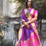 Organza Self Jacquard Weaving Saree VD 1112